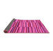 Sideview of Southwestern Pink Country Rug, abs1567pnk