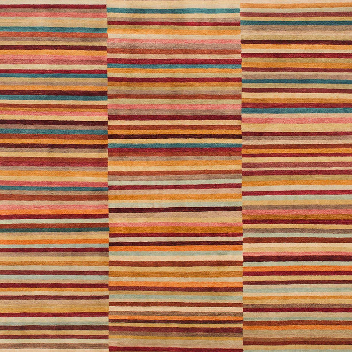 Square Abstract Red Southwestern Rug, abs1567