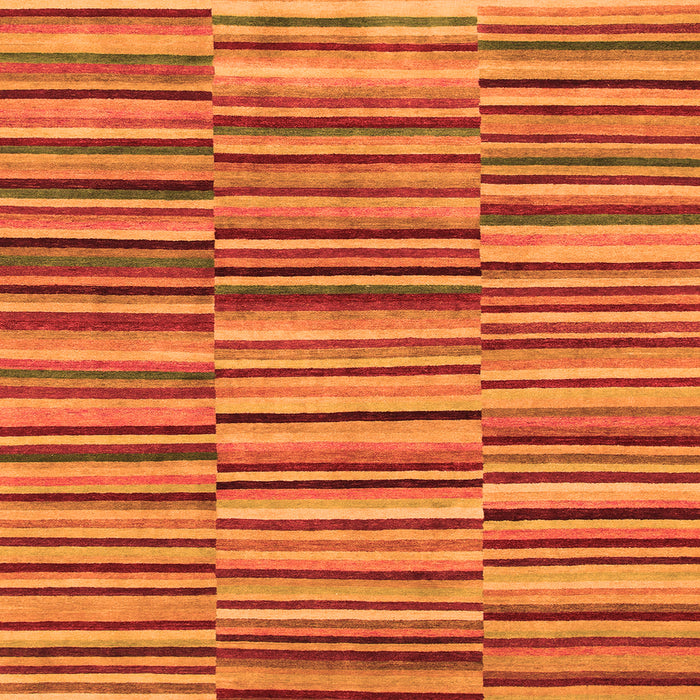 Square Southwestern Orange Country Rug, abs1567org