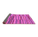 Sideview of Southwestern Purple Country Rug, abs1567pur