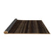 Sideview of Abstract Dark Brown Modern Rug, abs1568