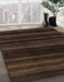 Machine Washable Abstract Dark Brown Rug in a Family Room, wshabs1568