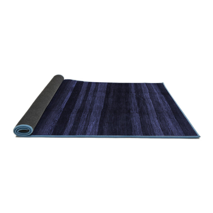 Sideview of Abstract Blue Modern Rug, abs1568blu
