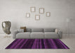 Machine Washable Abstract Purple Modern Area Rugs in a Living Room, wshabs1568pur