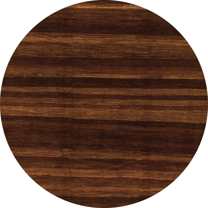 Round Abstract Orange Modern Rug, abs1568org