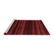 Modern Red Washable Rugs