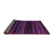 Sideview of Abstract Purple Modern Rug, abs1568pur