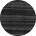 Round Abstract Gray Modern Rug, abs1568gry