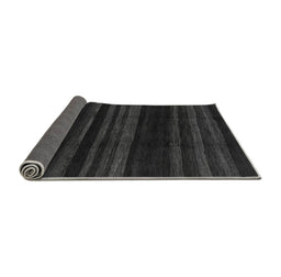 Sideview of Abstract Gray Modern Rug, abs1568gry