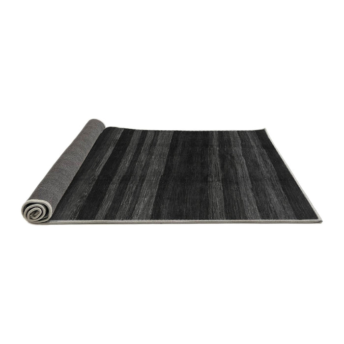Sideview of Abstract Gray Modern Rug, abs1568gry