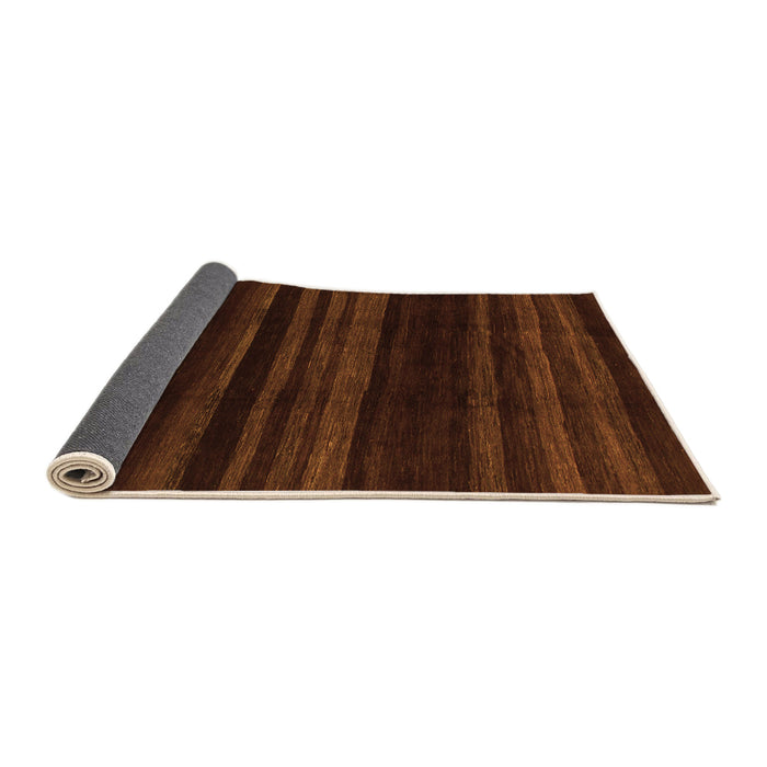 Sideview of Abstract Orange Modern Rug, abs1568org