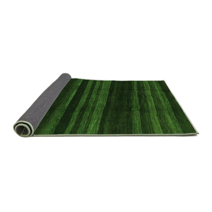 Sideview of Abstract Green Modern Rug, abs1568grn