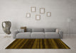 Machine Washable Abstract Yellow Modern Rug in a Living Room, wshabs1568yw