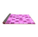 Sideview of Checkered Purple Modern Rug, abs1569pur