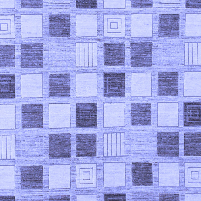 Machine Washable Checkered Blue Modern Rug, wshabs1569blu