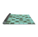 Sideview of Checkered Light Blue Modern Rug, abs1569lblu