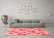 Modern Red Washable Rugs