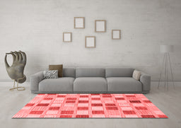 Modern Red Washable Rugs