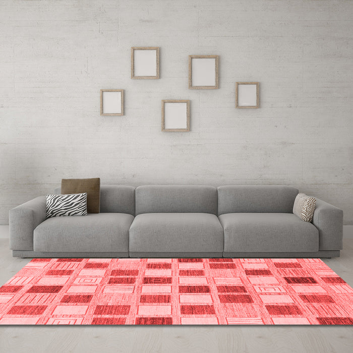 Modern Red Washable Rugs