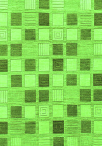 Checkered Green Modern Rug, abs1569grn