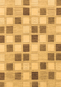 Checkered Brown Modern Rug, abs1569brn