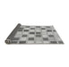 Sideview of Checkered Gray Modern Rug, abs1569gry