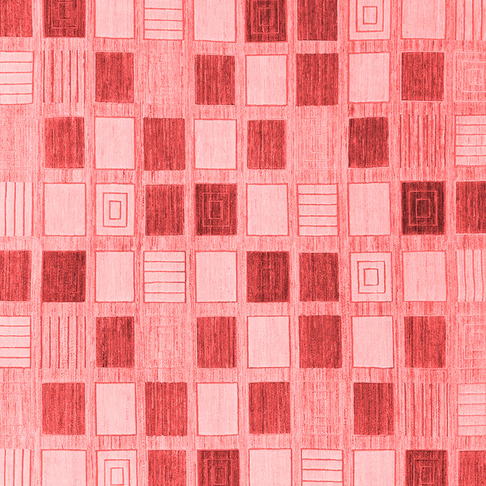 Checkered Red Modern Rug, abs1569red