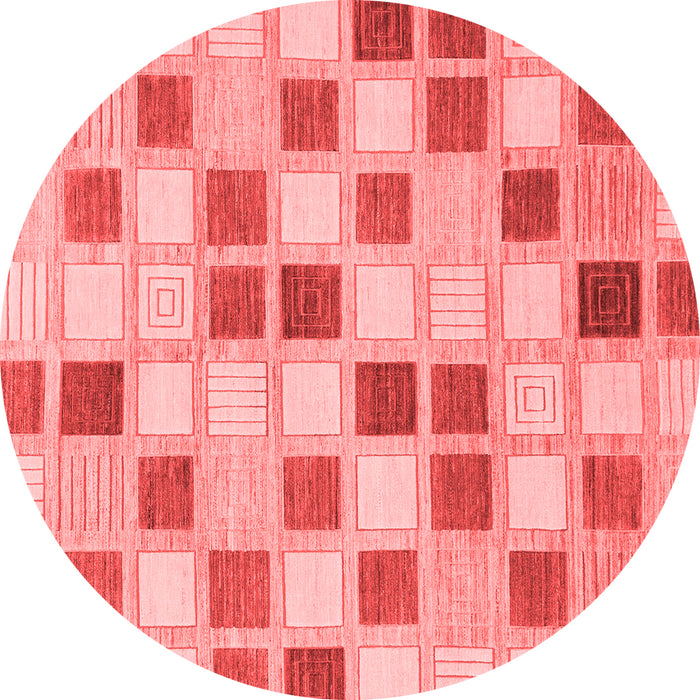Checkered Red Modern Rug, abs1569red
