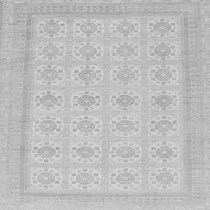Square Machine Washable Abstract Gray Modern Rug, wshabs156gry