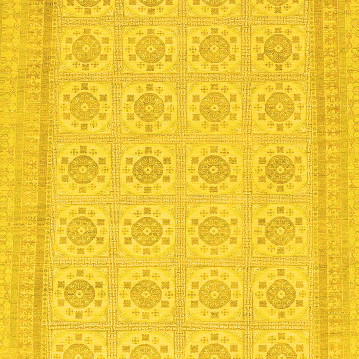 Machine Washable Abstract Yellow Modern Rug, wshabs156yw