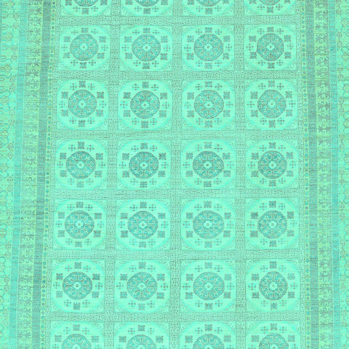 Machine Washable Abstract Turquoise Modern Area Rugs, wshabs156turq