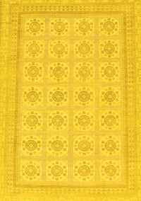 Abstract Yellow Modern Rug, abs156yw