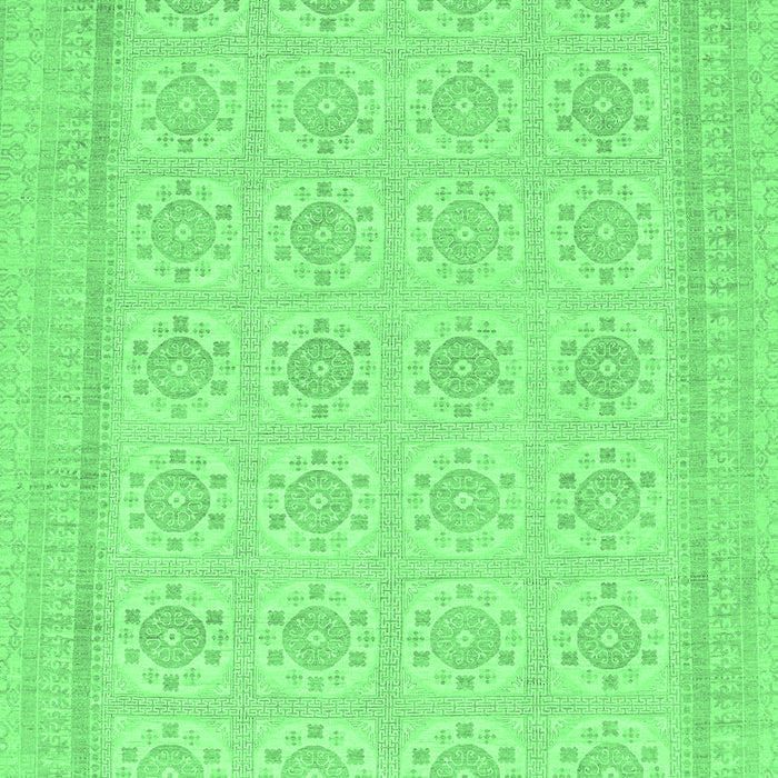 Machine Washable Abstract Emerald Green Modern Area Rugs, wshabs156emgrn