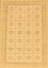 Abstract Brown Modern Rug, abs156brn