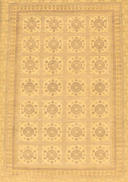 Abstract Brown Modern Rug, abs156brn