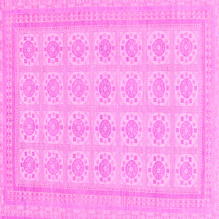 Square Abstract Pink Modern Rug, abs156pnk