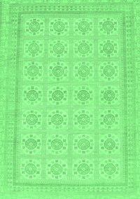 Abstract Emerald Green Modern Rug, abs156emgrn