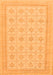 Machine Washable Abstract Orange Modern Area Rugs, wshabs156org