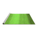 Sideview of Machine Washable Abstract Green Modern Area Rugs, wshabs1570grn