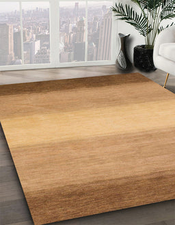 Abstract Orange Modern Rug in Family Room, abs1570