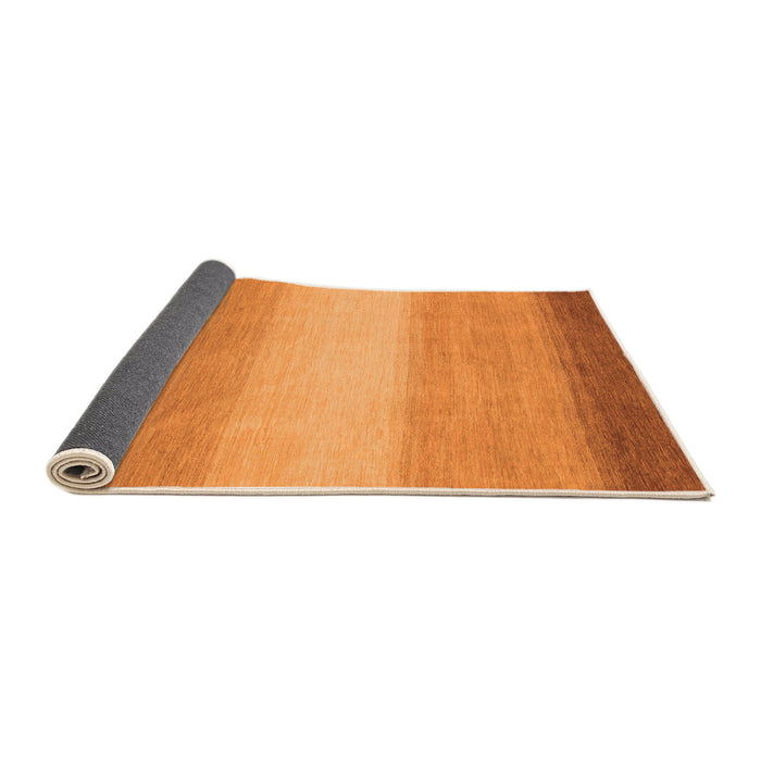 Sideview of Abstract Orange Modern Rug, abs1570org