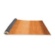 Sideview of Abstract Orange Modern Rug, abs1570org