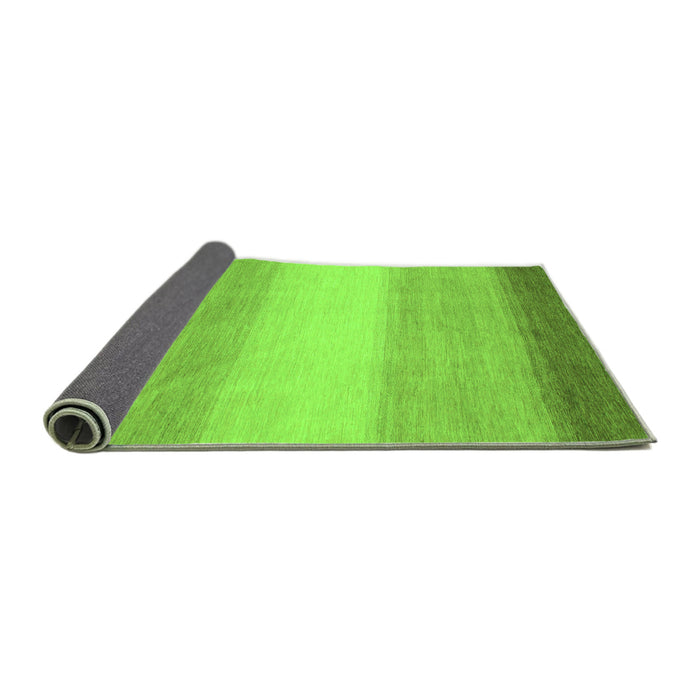 Sideview of Abstract Green Modern Rug, abs1570grn
