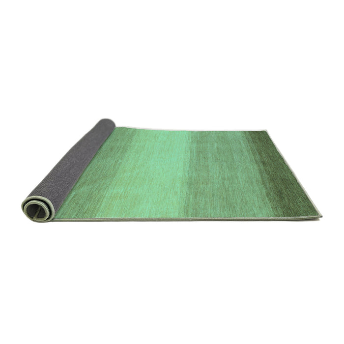 Sideview of Abstract Turquoise Modern Rug, abs1570turq