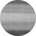 Round Abstract Gray Modern Rug, abs1570gry