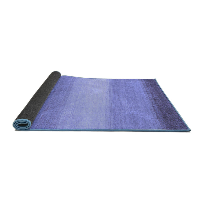 Sideview of Abstract Blue Modern Rug, abs1570blu