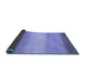 Sideview of Abstract Blue Modern Rug, abs1570blu