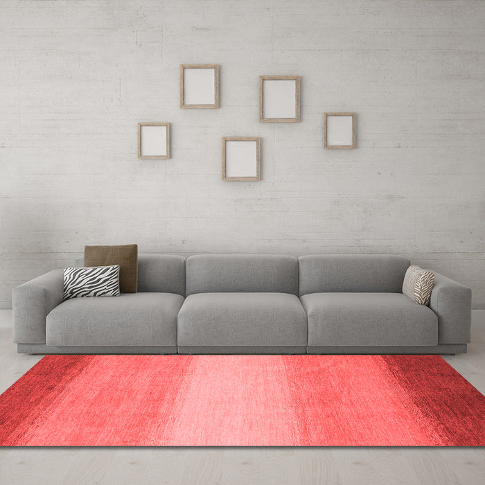 Modern Red Washable Rugs
