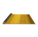 Sideview of Abstract Yellow Modern Rug, abs1570yw