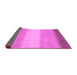 Sideview of Abstract Purple Modern Rug, abs1570pur